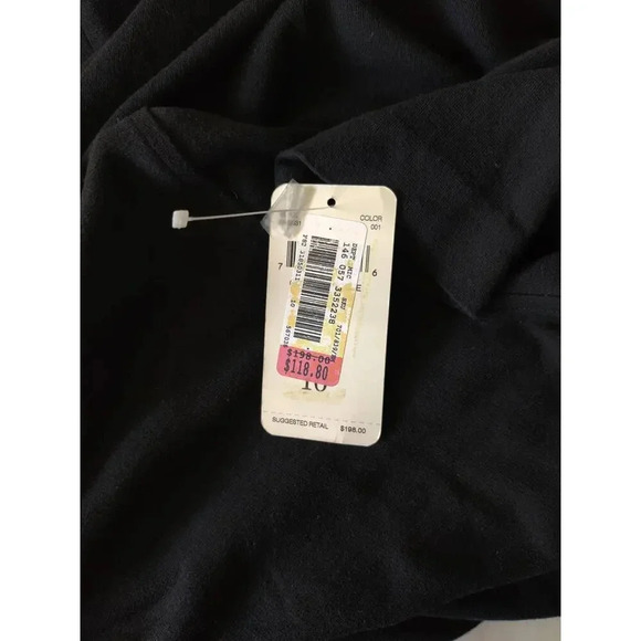 Dana B & Karen Long Sleeve Knit Mock Neck Casual Dress Kangaroo Pockets Size 10 - Picture 6 of 6